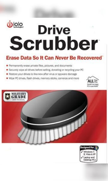 iolo DriveScrubber (PC) 1 Device, 1 Year