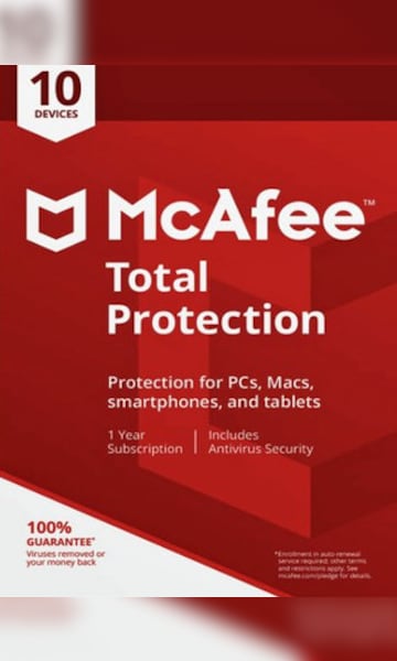 McAfee Total Protection Multidevice 10 Devices 1 Year