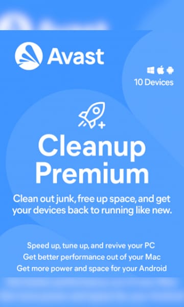 Avast Cleanup Premium (PC, Android, Mac) 10 Devices, 1 Year