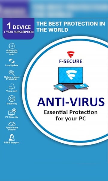 F-Secure Antivirus 1 Device 1 Year Key